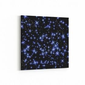 Olla 14795K Gece Gökyüzü Görseli Kare 25x25 cm Kanvas Tablo