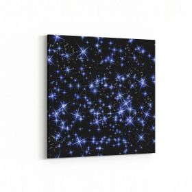 Olla 14795K Gece Gökyüzü Görseli Kare 25x25 cm Kanvas Tablo