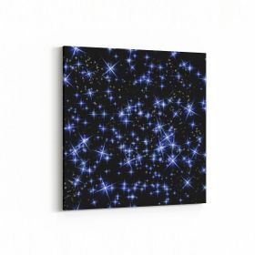 Olla 14795K Gece Gökyüzü Görseli Kare 25x25 cm Kanvas Tablo