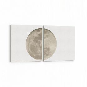 Olla 14796K2Y Gece Gökyüzü Görseli Kare 2 Parça Yatay 65x30 cm Kanvas Tablo