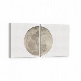Olla 14796K2Y Gece Gökyüzü Görseli Kare 2 Parça Yatay 65x30 cm Kanvas Tablo