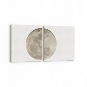 Olla 14796K2Y Gece Gökyüzü Görseli Kare 2 Parça Yatay 65x30 cm Kanvas Tablo