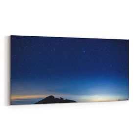 Olla 14801YD Gece Gökyüzü Görseli Yatay Dar 60x30 cm Kanvas Tablo