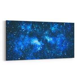 Olla 14809YD Gece Gökyüzü Görseli Yatay Dar 60x30 cm Kanvas Tablo