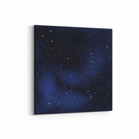 Olla 14810K Gece Gökyüzü Görseli Kare 25x25 cm Kanvas Tablo