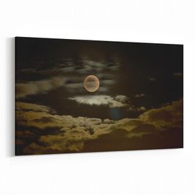 Olla 14815Y Gece Gökyüzü Görseli Yatay 30x20 cm Kanvas Tablo