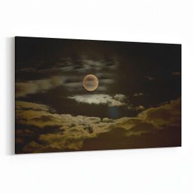 Olla 14815Y Gece Gökyüzü Görseli Yatay 30x20 cm Kanvas Tablo
