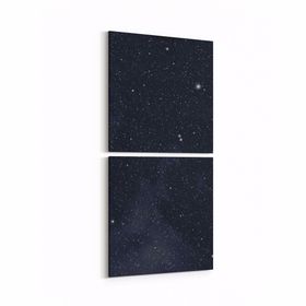 Olla 14816K2D Gece Gökyüzü Görseli Kare 2 Parça Dikey 30x65 cm Kanvas Tablo