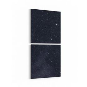 Olla 14816K2D Gece Gökyüzü Görseli Kare 2 Parça Dikey 30x65 cm Kanvas Tablo