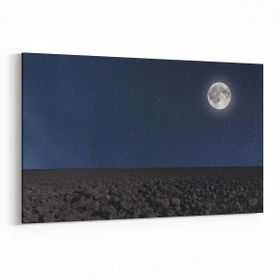 Olla 14818Y Gece Gökyüzü Görseli Yatay 30x20 cm Kanvas Tablo