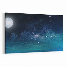 Olla 14819Y Gece Gökyüzü Görseli Yatay 30x20 cm Kanvas Tablo