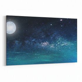 Olla 14819Y Gece Gökyüzü Görseli Yatay 30x20 cm Kanvas Tablo