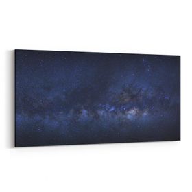 Olla 14821YD Gece Gökyüzü Görseli Yatay Dar 60x30 cm Kanvas Tablo