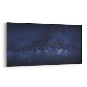 Olla 14821YD Gece Gökyüzü Görseli Yatay Dar 60x30 cm Kanvas Tablo