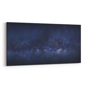 Olla 14821YD Gece Gökyüzü Görseli Yatay Dar 60x30 cm Kanvas Tablo