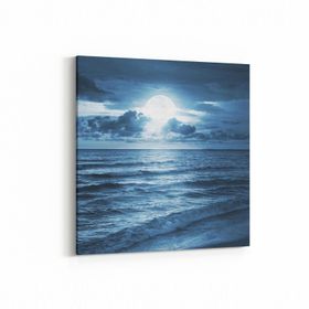 Olla 14823K Gece Gökyüzü Görseli Kare 25x25 cm Kanvas Tablo