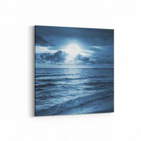 Olla 14823K Gece Gökyüzü Görseli Kare 25x25 cm Kanvas Tablo