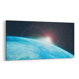 Olla 14841YD Gece Gökyüzü Görseli Yatay Dar 60x30 cm Kanvas Tablo