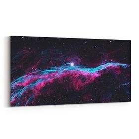 Olla 14845YD Gece Gökyüzü Görseli Yatay Dar 60x30 cm Kanvas Tablo