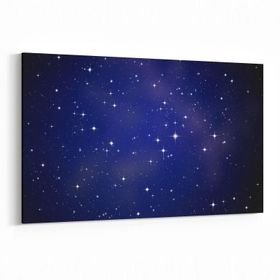 Olla 14847Y Gece Gökyüzü Görseli Yatay 30x20 cm Kanvas Tablo