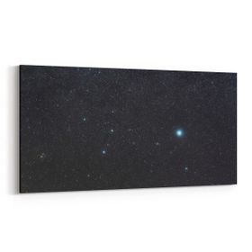Olla 14852YD Gece Gökyüzü Görseli Yatay Dar 60x30 cm Kanvas Tablo