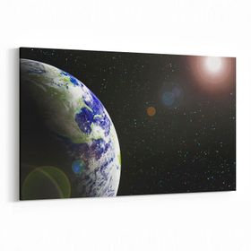Olla 14856Y Gece Gökyüzü Görseli Yatay 30x20 cm Kanvas Tablo