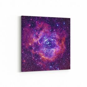 Olla 14857K Gece Gökyüzü Görseli Kare 25x25 cm Kanvas Tablo