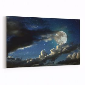 Olla 14861Y Gece Gökyüzü Görseli Yatay 30x20 cm Kanvas Tablo