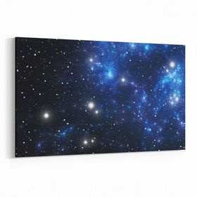 Olla 14863Y Gece Gökyüzü Görseli Yatay 30x20 cm Kanvas Tablo