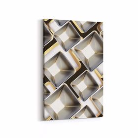 Olla 14887D Geometrik Desen Görseli Dikey 20x30 cm Kanvas Tablo