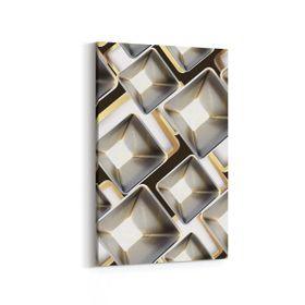 Olla 14887D Geometrik Desen Görseli Dikey 20x30 cm Kanvas Tablo