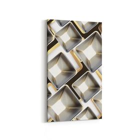 Olla 14887DD Geometrik Desen Görseli Dikey Dar 30x60 cm Kanvas Tablo