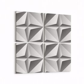 Olla 14909K4 Geometrik Desen Görseli Kare 4 Parça 65x65 cm Kanvas Tablo
