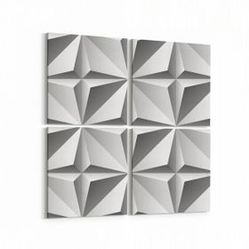 Olla 14909K4 Geometrik Desen Görseli Kare 4 Parça 65x65 cm Kanvas Tablo