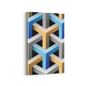 Olla 14910D Geometrik Desen Görseli Dikey 20x30 cm Kanvas Tablo