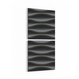 Olla 14921K2D Geometrik Desen Görseli Kare 2 Parça Dikey 30x65 cm Kanvas Tablo