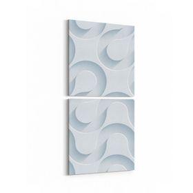 Olla 14936K2D Geometrik Desen Görseli Kare 2 Parça Dikey 30x65 cm Kanvas Tablo