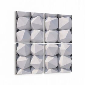 Olla 14937K4 Geometrik Desen Görseli Kare 4 Parça 65x65 cm Kanvas Tablo