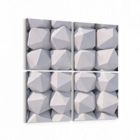 Olla 14937K4 Geometrik Desen Görseli Kare 4 Parça 65x65 cm Kanvas Tablo