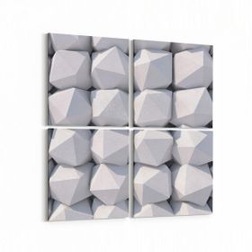 Olla 14937K4 Geometrik Desen Görseli Kare 4 Parça 65x65 cm Kanvas Tablo