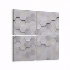 Olla 14940K4 Geometrik Desen Görseli Kare 4 Parça 65x65 cm Kanvas Tablo