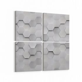 Olla 14940K4 Geometrik Desen Görseli Kare 4 Parça 65x65 cm Kanvas Tablo