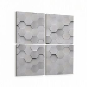 Olla 14940K4 Geometrik Desen Görseli Kare 4 Parça 65x65 cm Kanvas Tablo