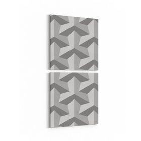 Olla 14944K2D Geometrik Desen Görseli Kare 2 Parça Dikey 30x65 cm Kanvas Tablo