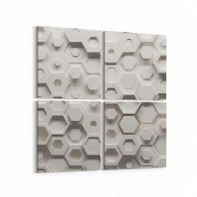 Olla 14945K4 Geometrik Desen Görseli Kare 4 Parça 65x65 cm Kanvas Tablo