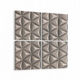 Olla 14948K4 Geometrik Desen Görseli Kare 4 Parça 65x65 cm Kanvas Tablo