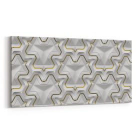 Olla 14950YD Geometrik Desen Görseli Yatay Dar 60x30 cm Kanvas Tablo