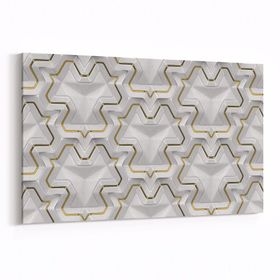 Olla 14951Y Geometrik Desen Görseli Yatay 30x20 cm Kanvas Tablo