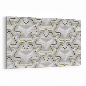 Olla 14951Y Geometrik Desen Görseli Yatay 30x20 cm Kanvas Tablo