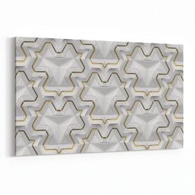 Olla 14951Y Geometrik Desen Görseli Yatay 30x20 cm Kanvas Tablo